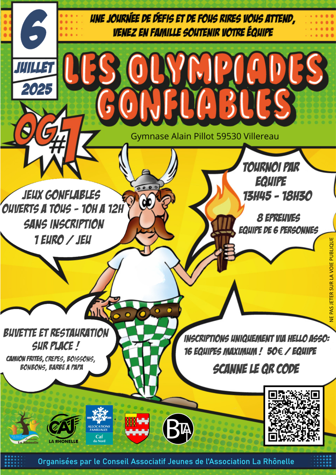 Affiche olympiade 6 juillet 2025