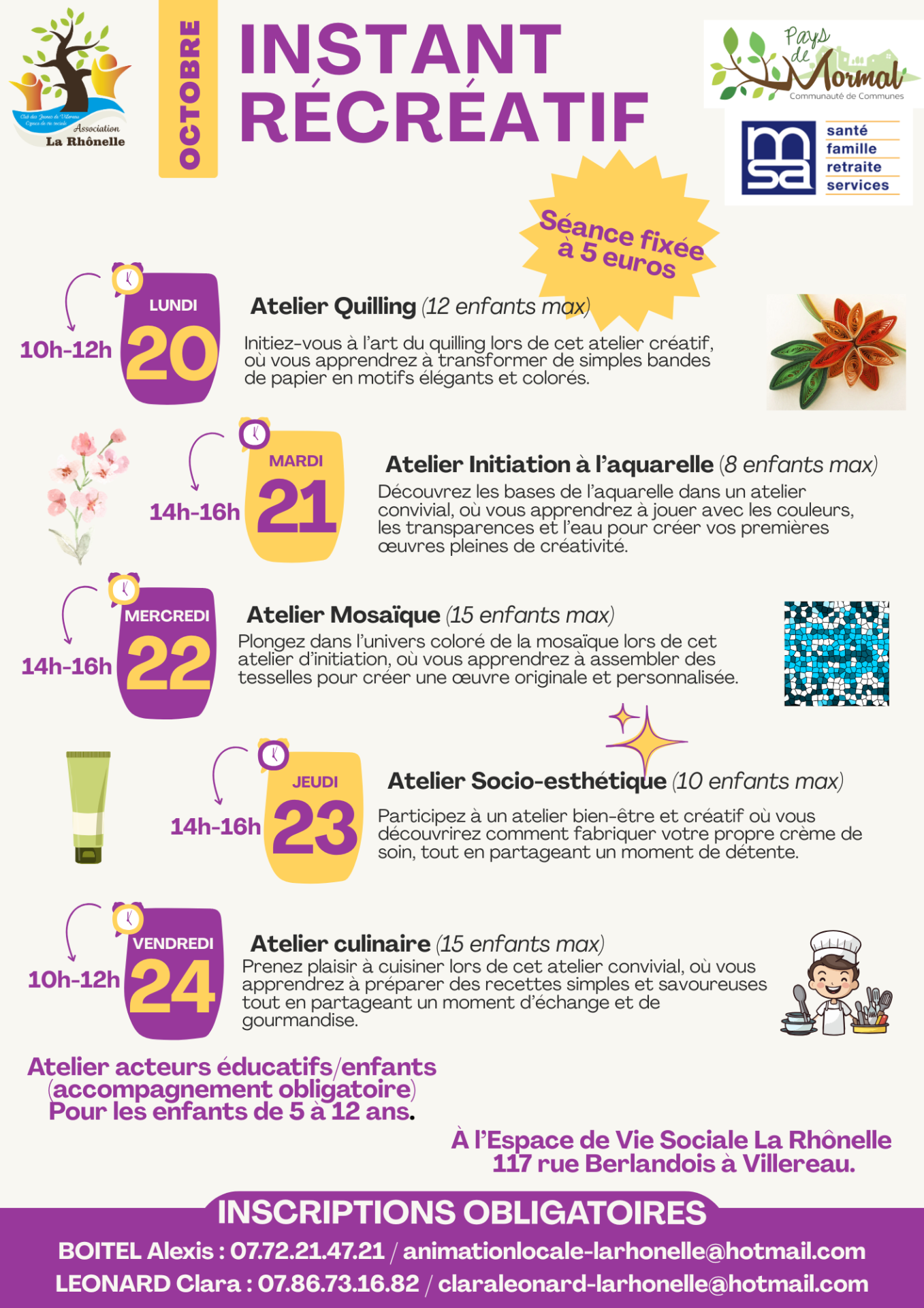 Flyer instant recreatif 2025