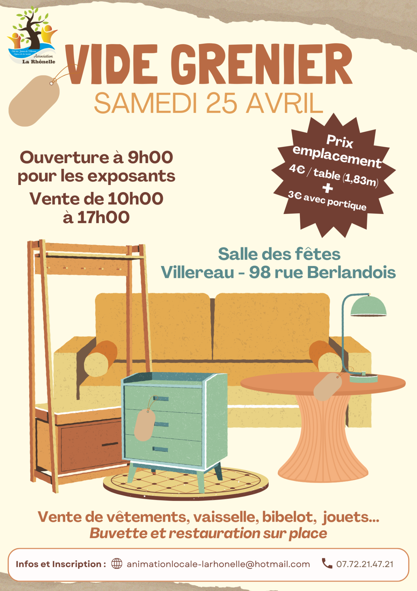Flyer vide grenier 2026
